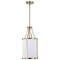 Nuvo Easton 1-Light Pendant - Burnished Brass Finish - White Linen Shade 60/7961 - alternate 4